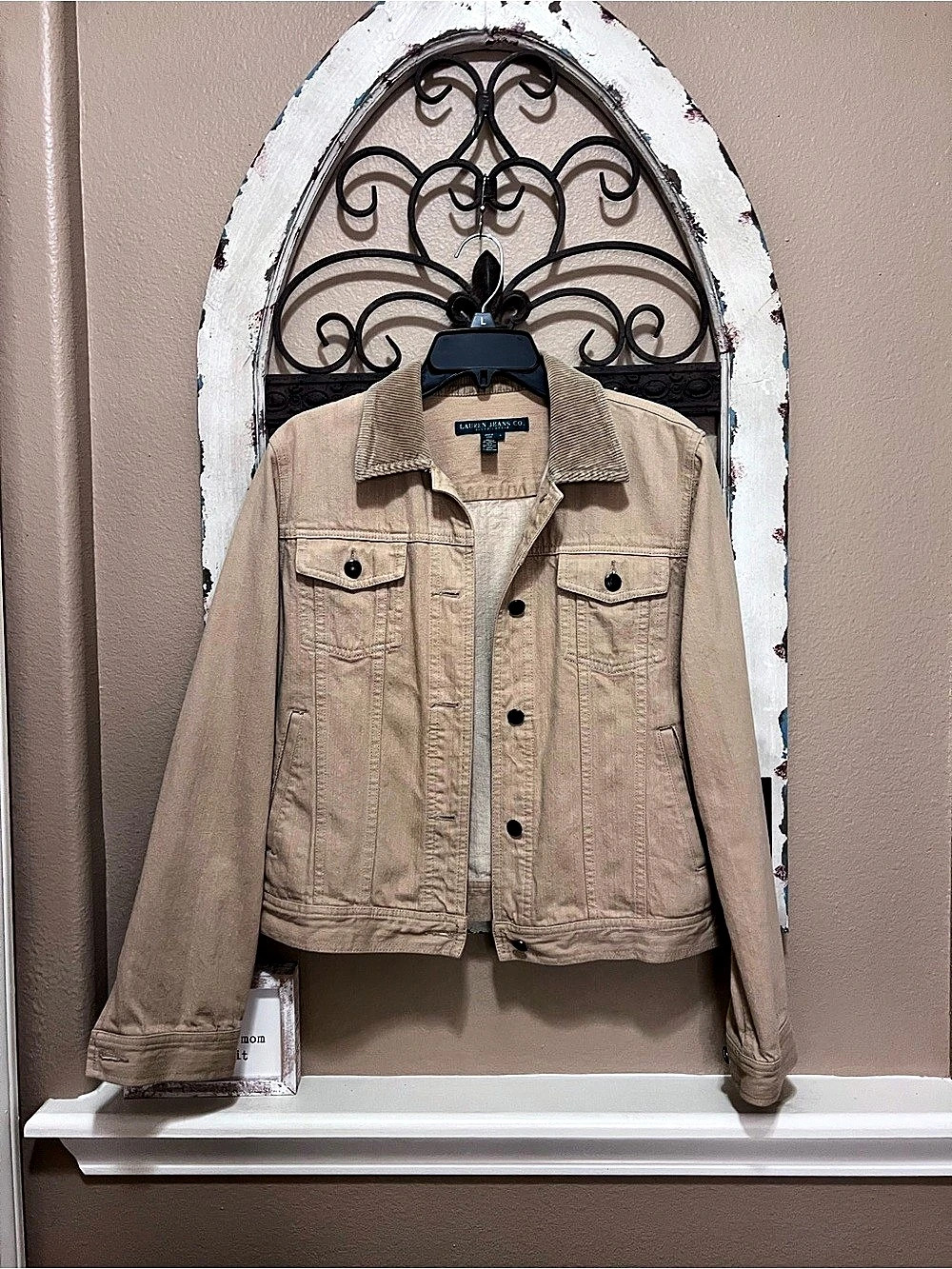 Lauren Jeans Co. Corduroy Collar Jacket in Brown Size Medium
